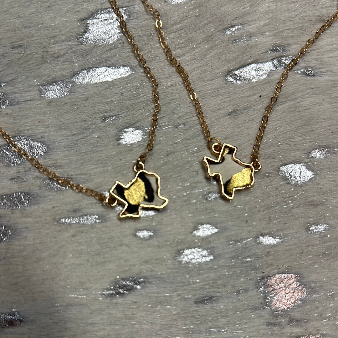 Gold Hide Texas Necklace