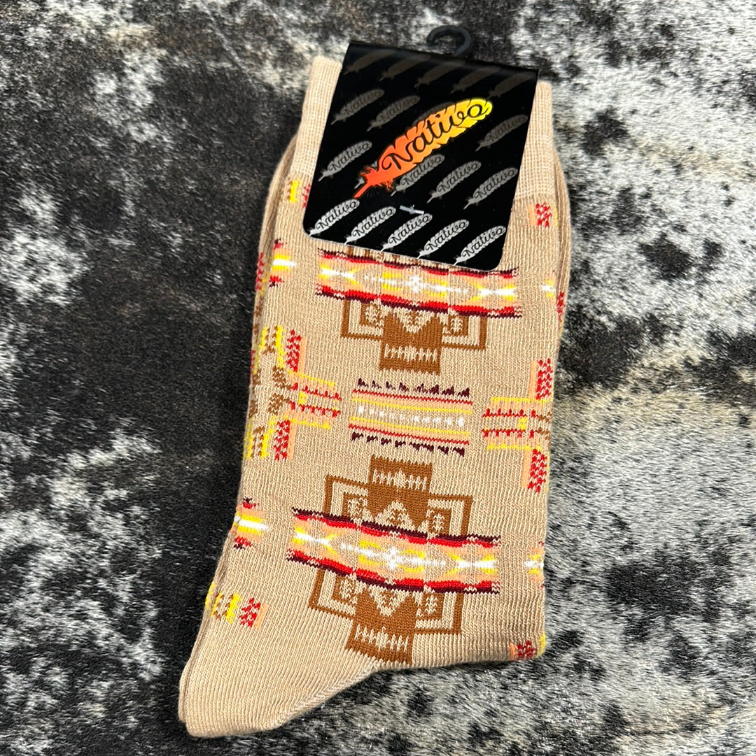 Nativo Aztec Crew Socks