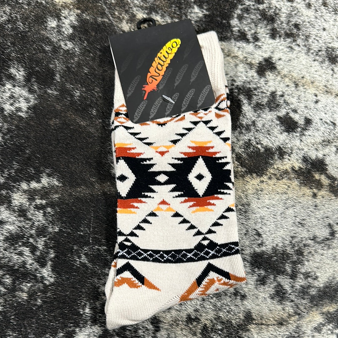 Nativo Aztec Crew Socks