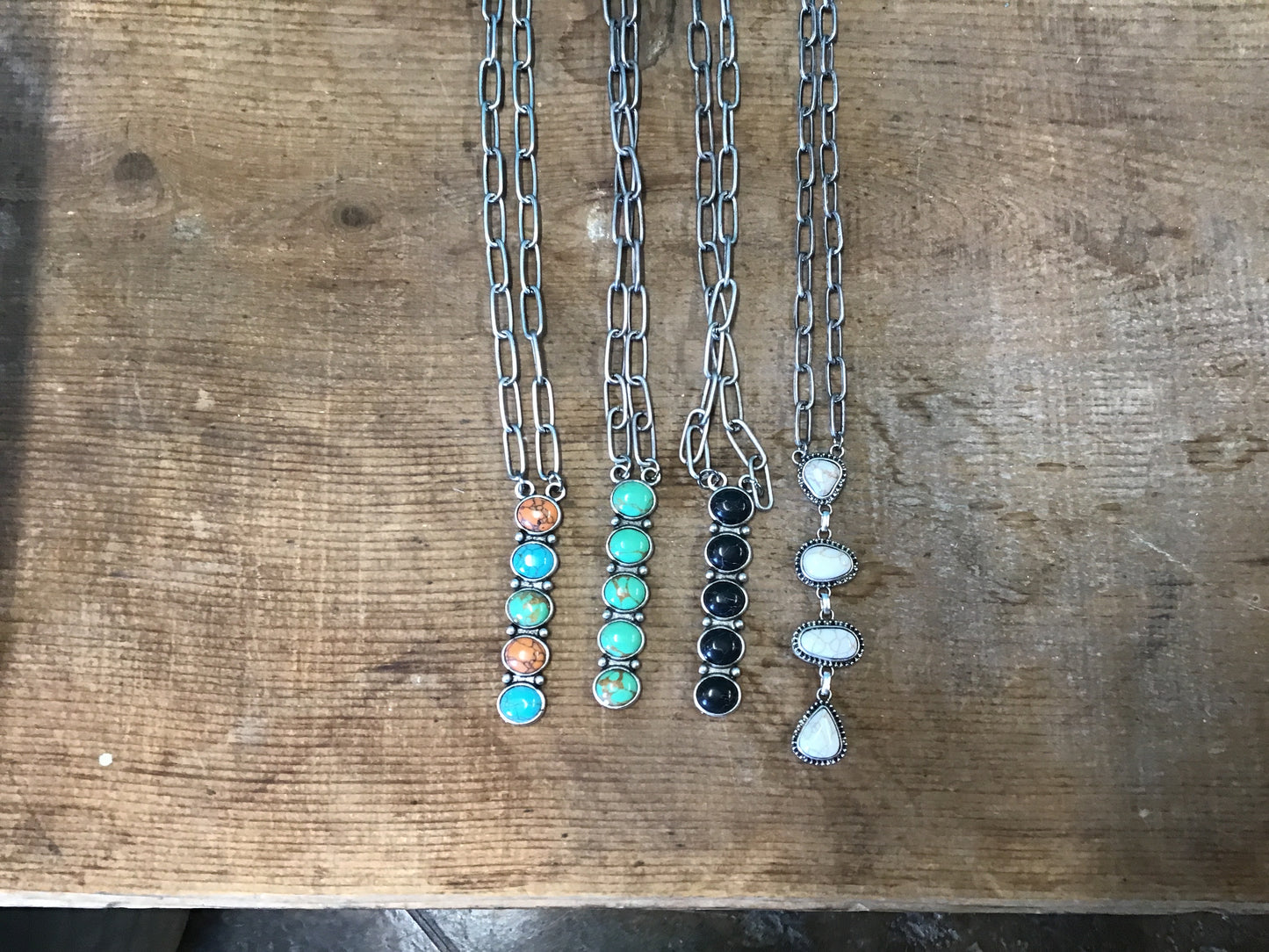 Turquoise Drop Necklaces