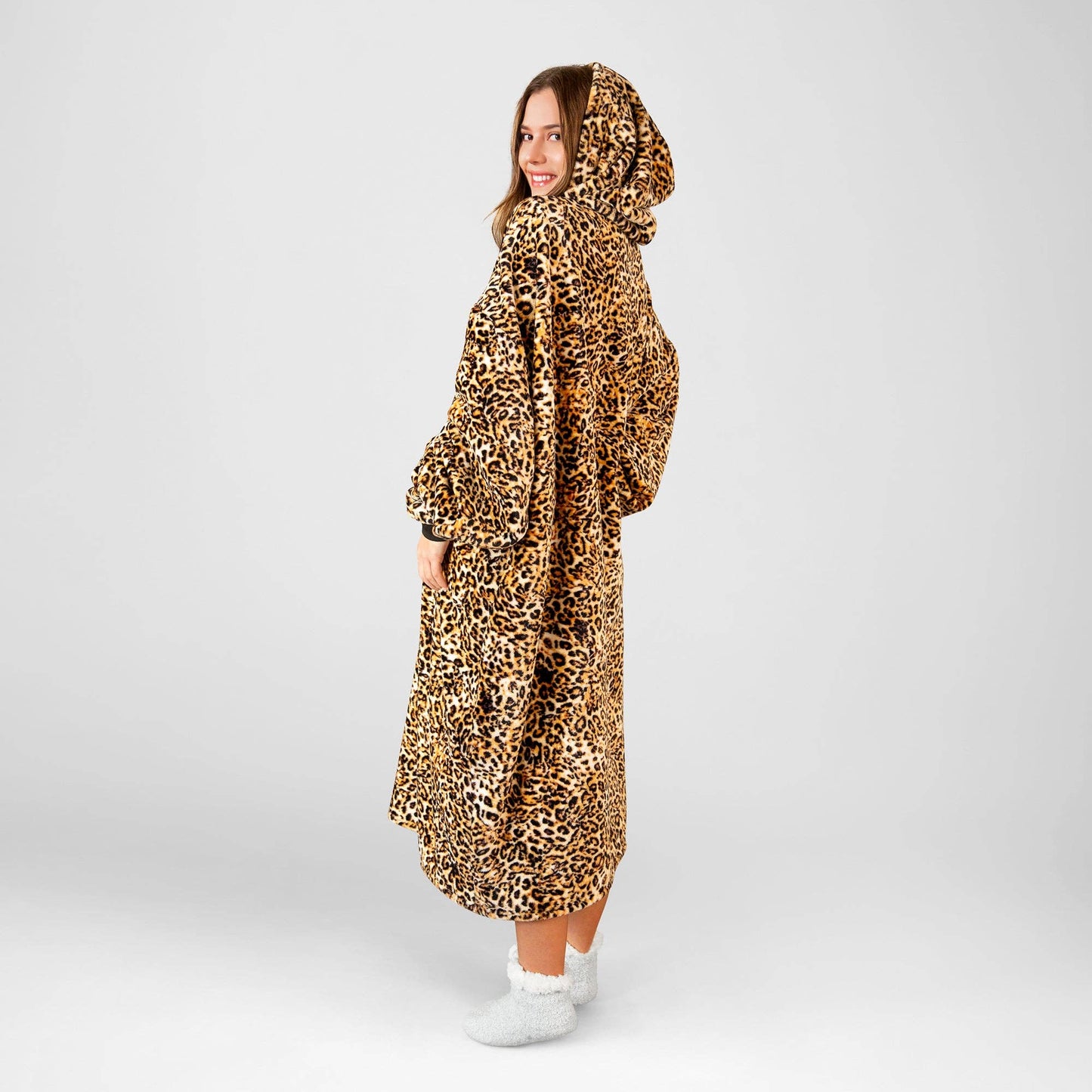 Leopard Hooded Blanket