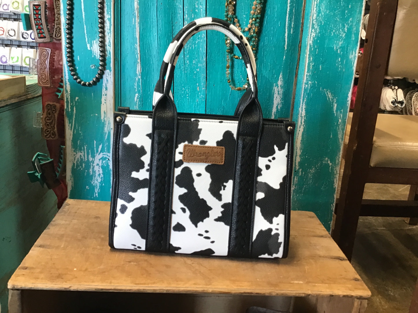 Wrangler Aztec Dual Sided Print Canvas Crossbody