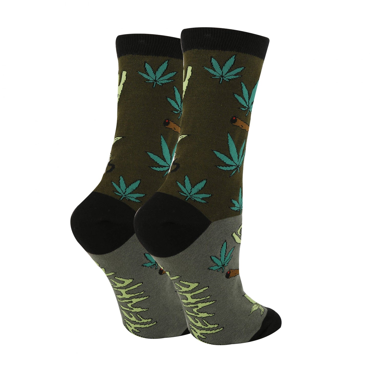 High Standards | Women's Funny NOvelty Weed Crew Socks
