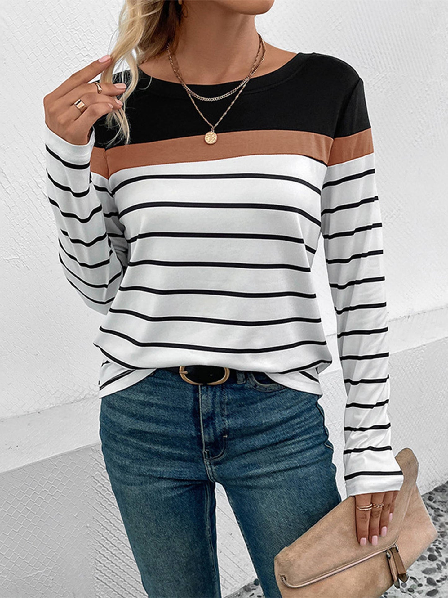 Fashion Cross border Women's Long Sleeve Knitted Shirt Women