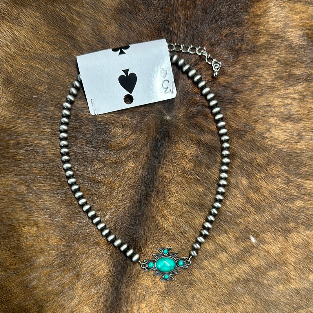 Southwestern Pendant 1.25in Necklace