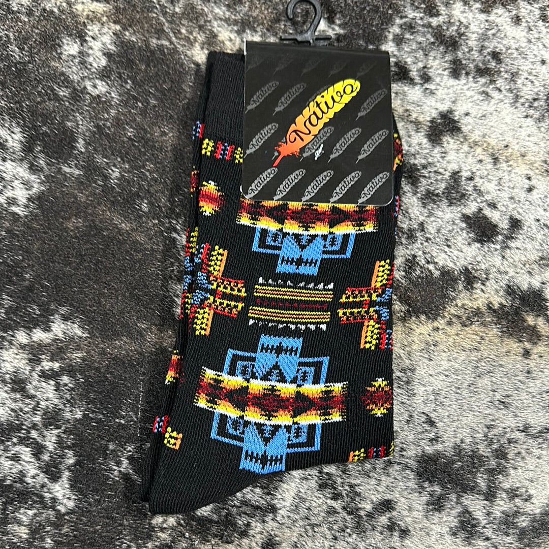 Nativo Aztec Crew Socks
