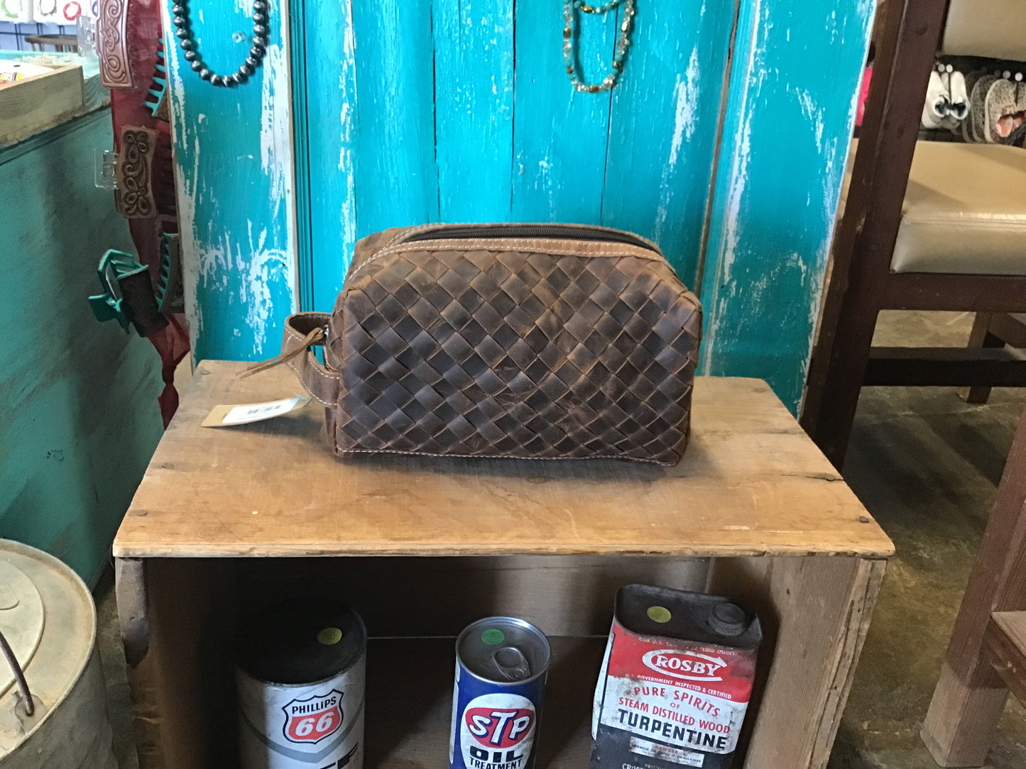 Leather Toiletry Bag