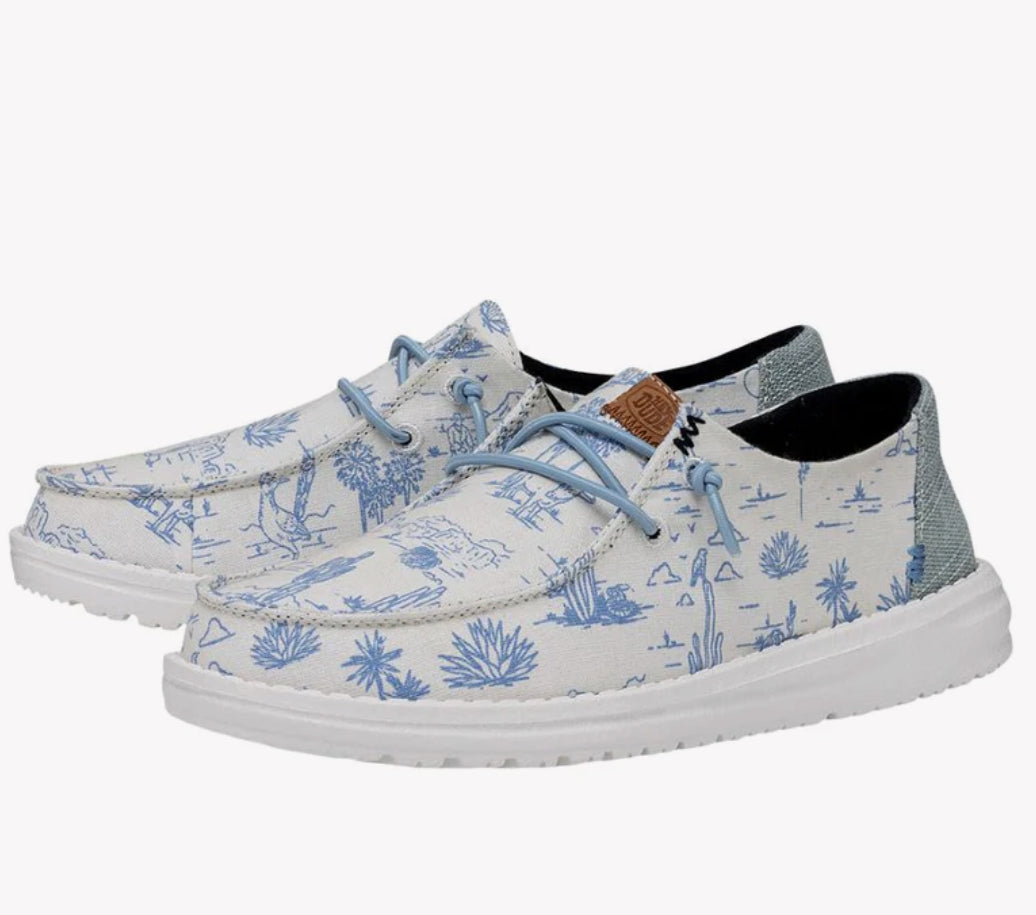 Hey Dude Wendy Desert Cream Blue
