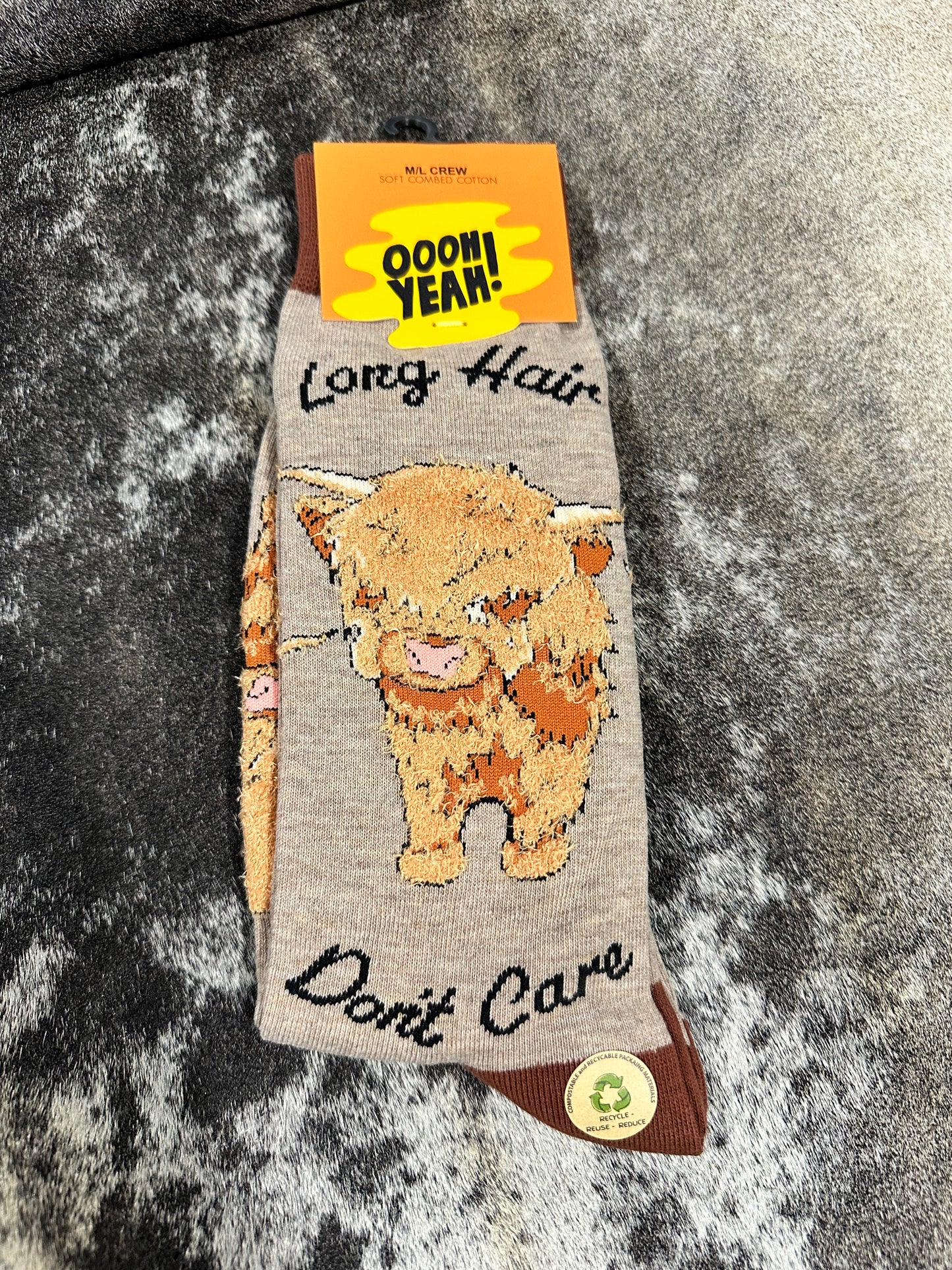 Oooh Yeah! Unisex Crew Socks Large