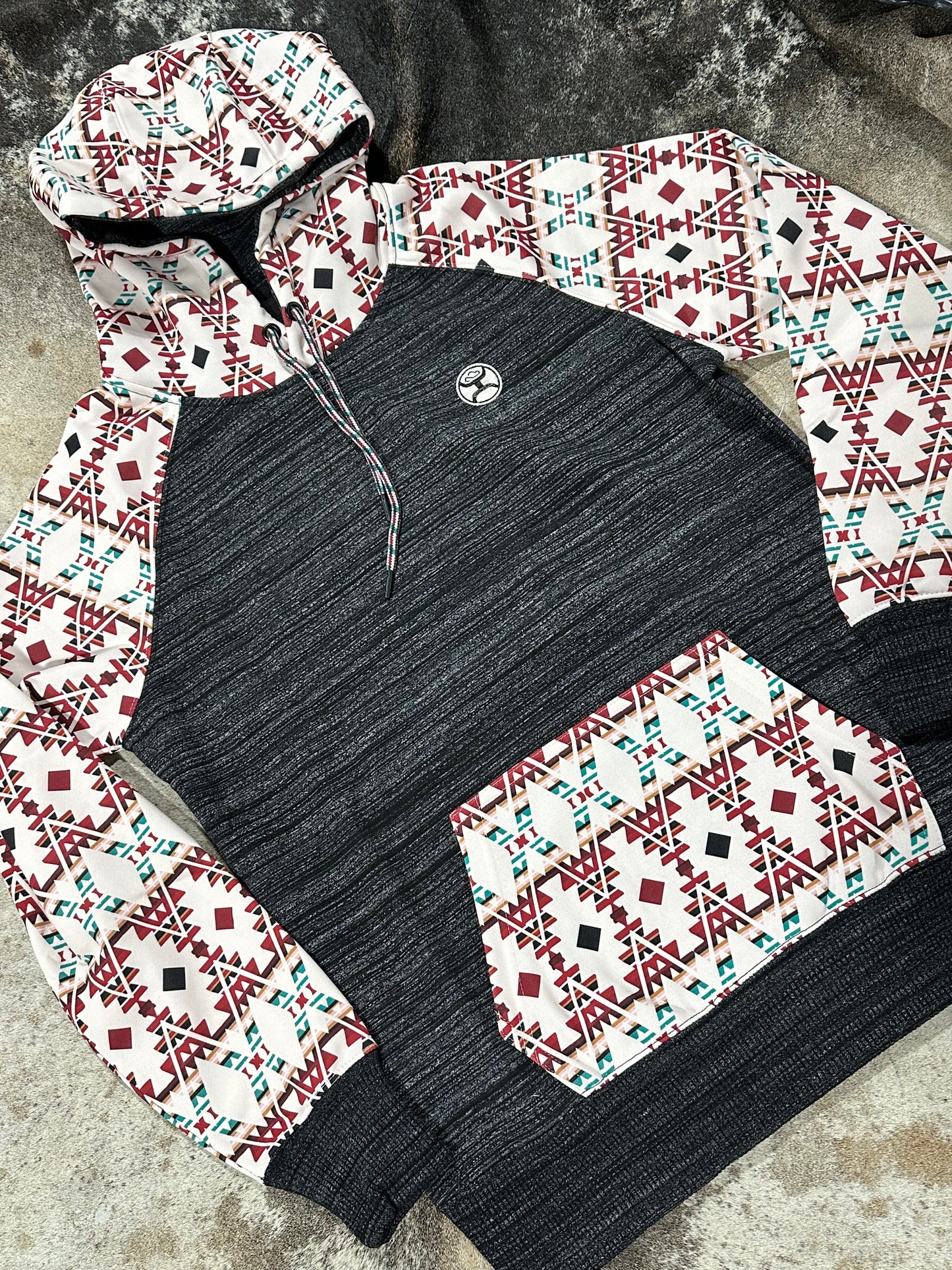 Hooey Summit Ladies Charcoal Hoodie