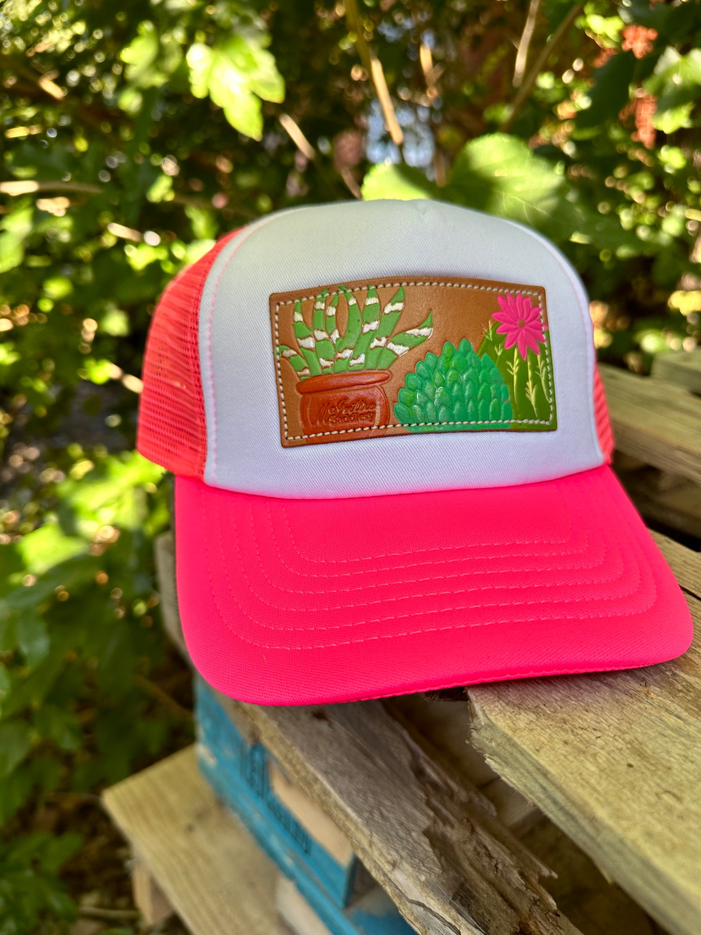 McIntire Hot Pink Trucker Succulent Cap