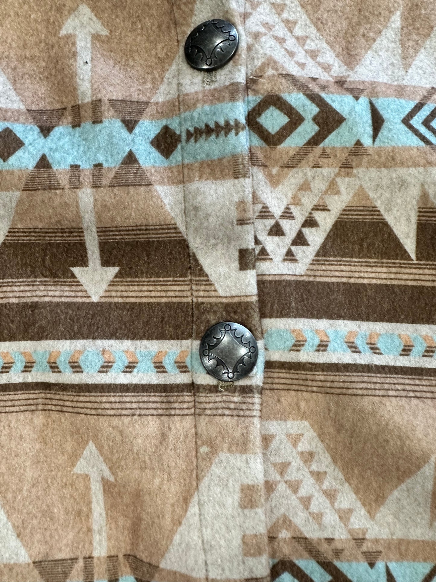 Fashion Express Shacket Brown, Tan, Turquoise