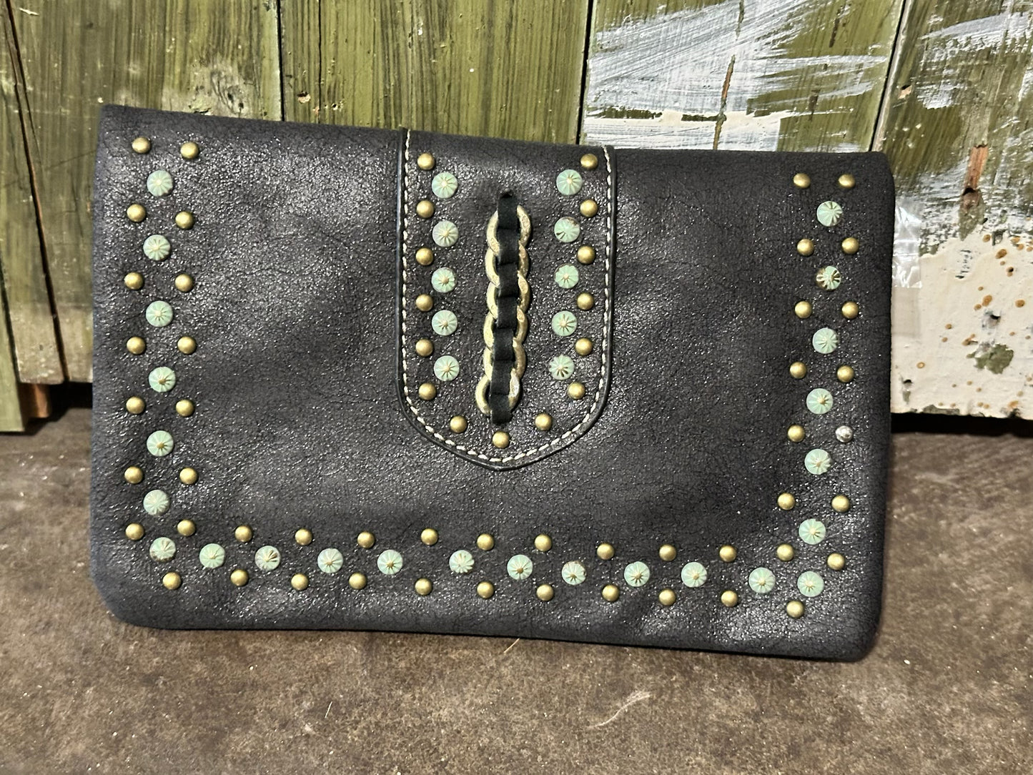 American Bling Black Clutch