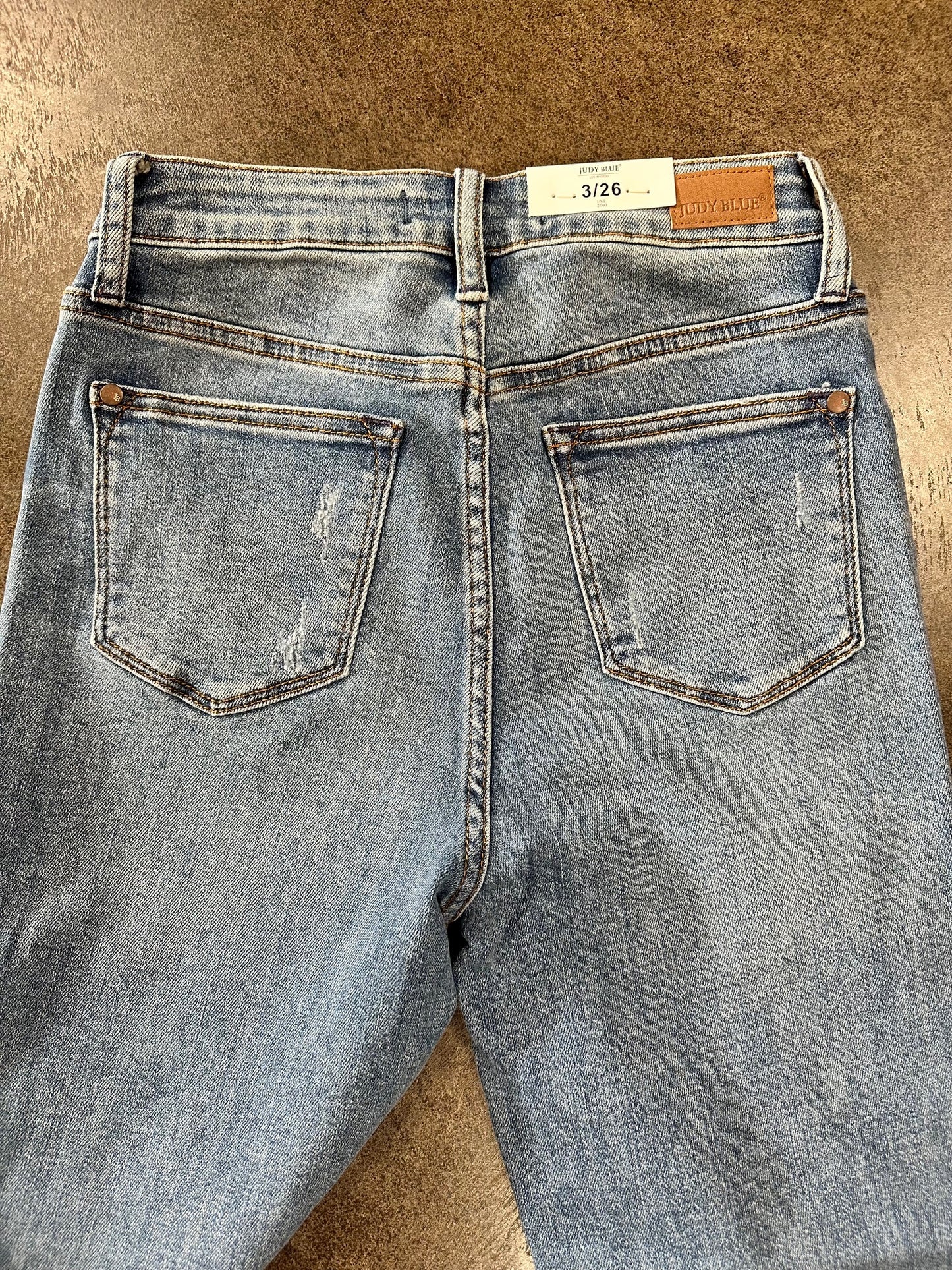 Judy Blue Highwaist Southwestern Cuffed Relaxed Fit Jeans