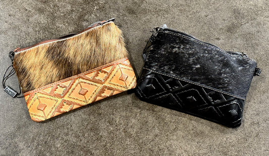Montana West Crossbody Hair on Hide and stamped