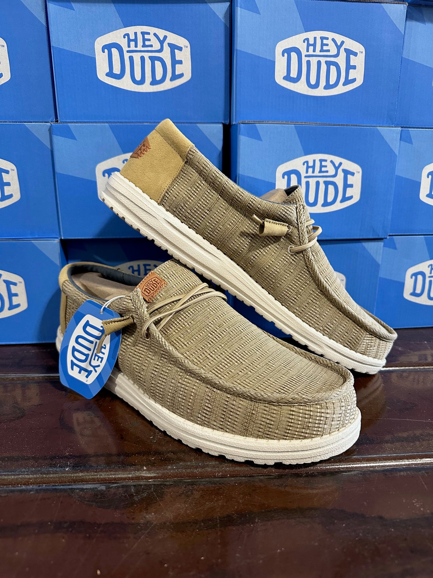 Hey Dude Wally Grid Tan