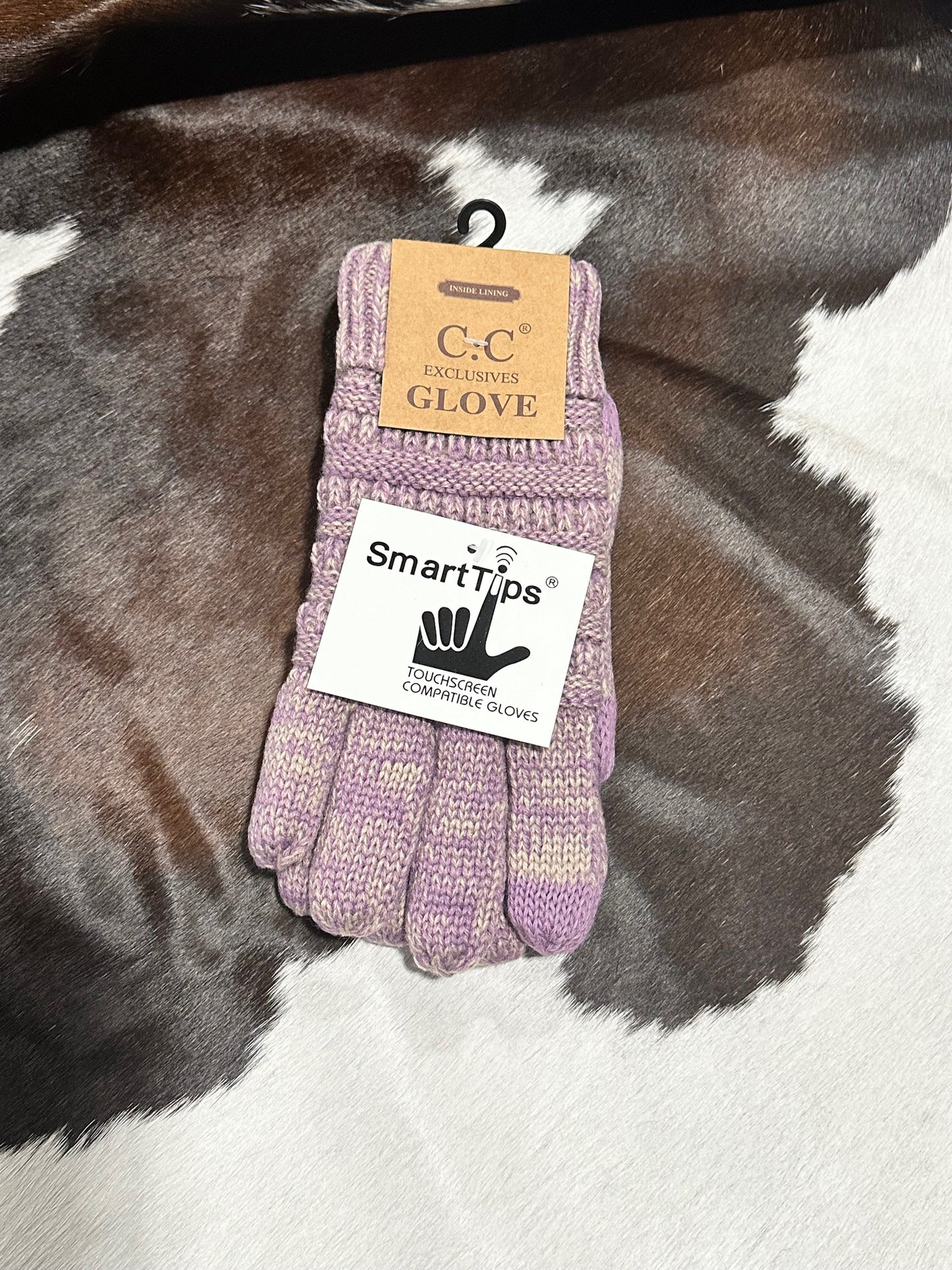 Two Tone Ribbed Lined CC Glove