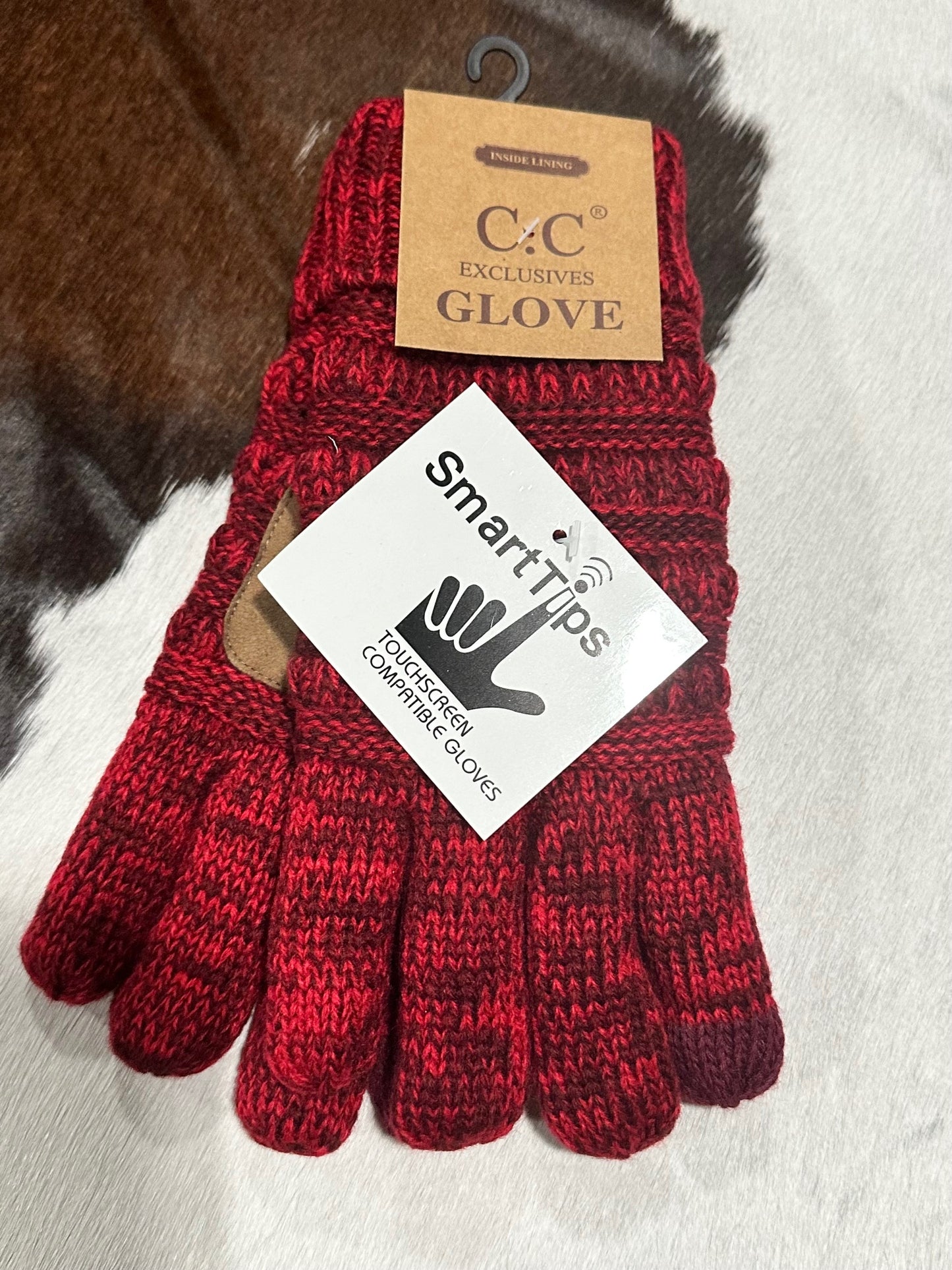 Two Tone Ribbed Lined CC Glove