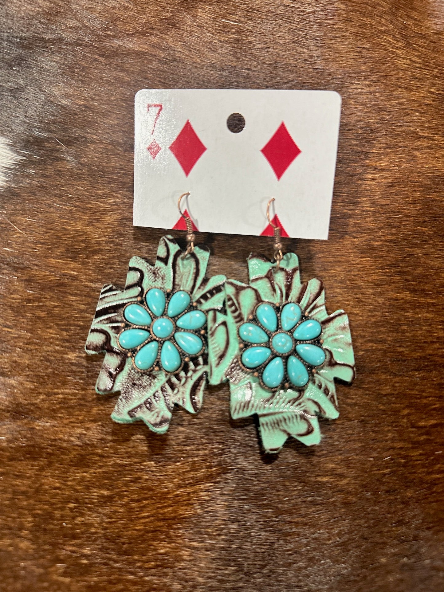 Southwestern Leather Earrings