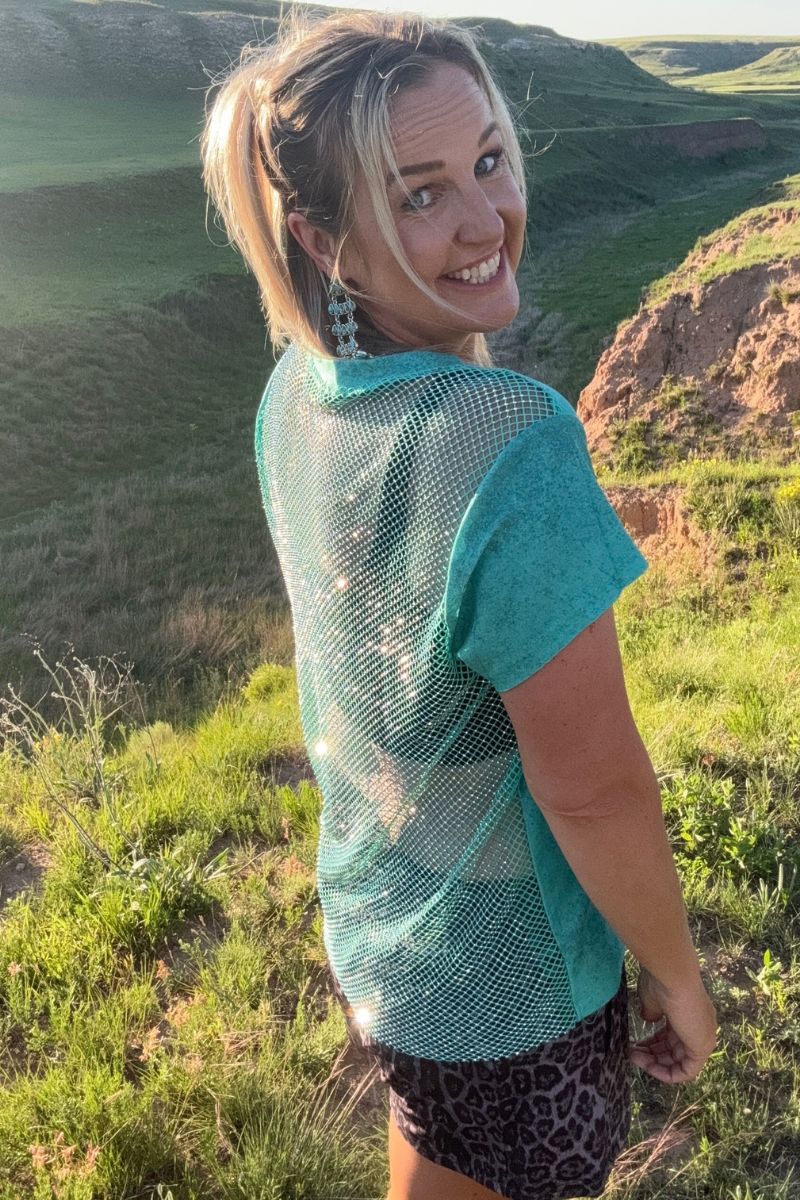 STERLING KREEK HIT THE BACKROAD RINESTONE TOP