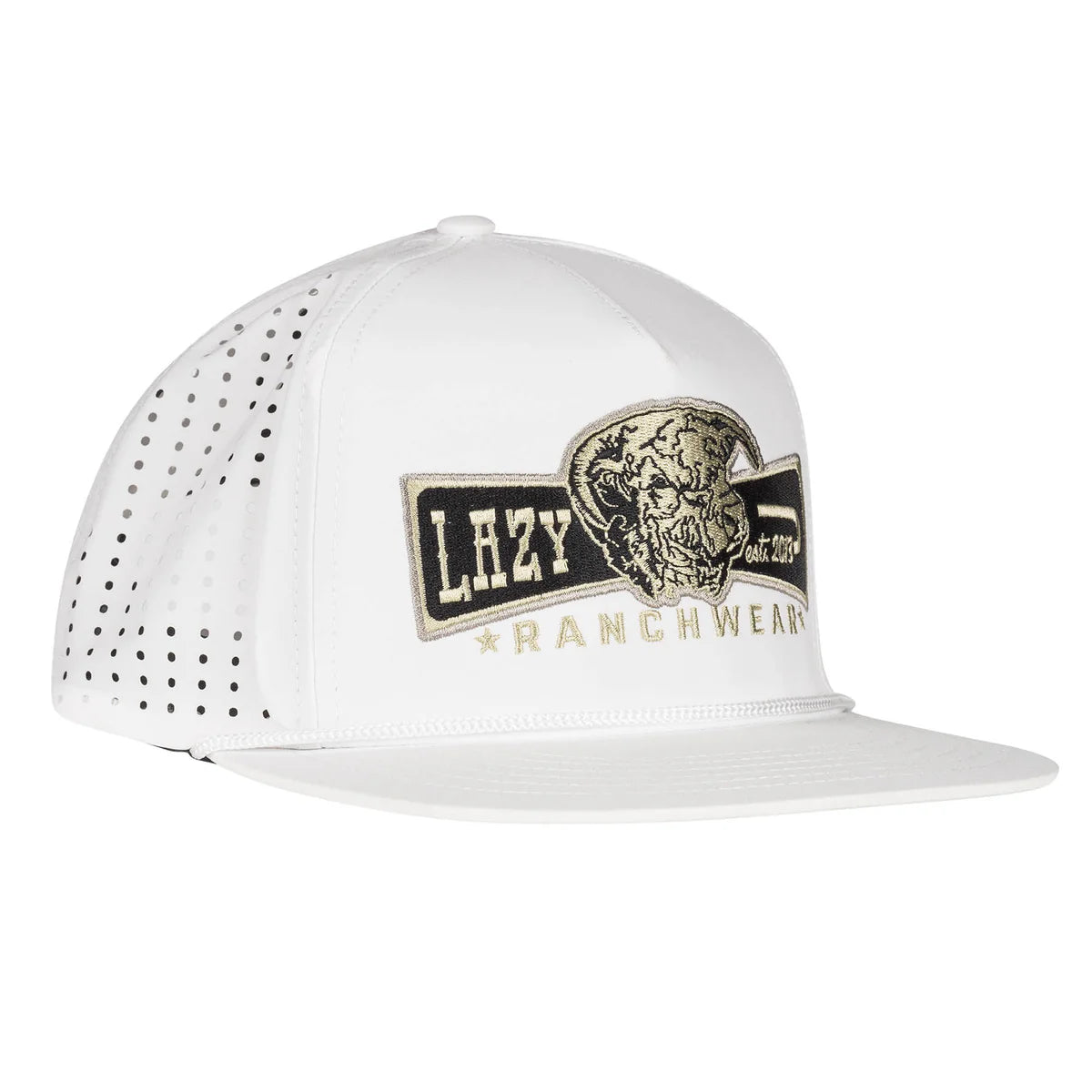 LAZY J RANCH WHITE DIAMOND CAP #WHTPERBANNER