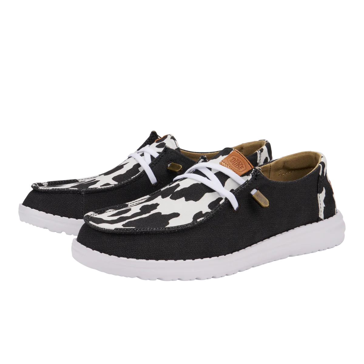 Hey Dude Wendy Animal Black Cow