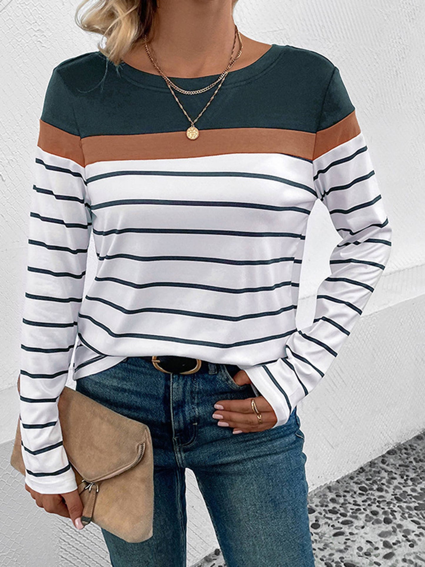Fashion Cross border Women's Long Sleeve Knitted Shirt Women