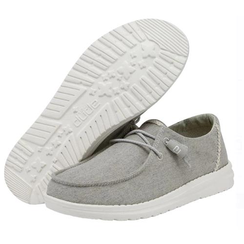 Hey Dude Wendy Chambray Braid Grey