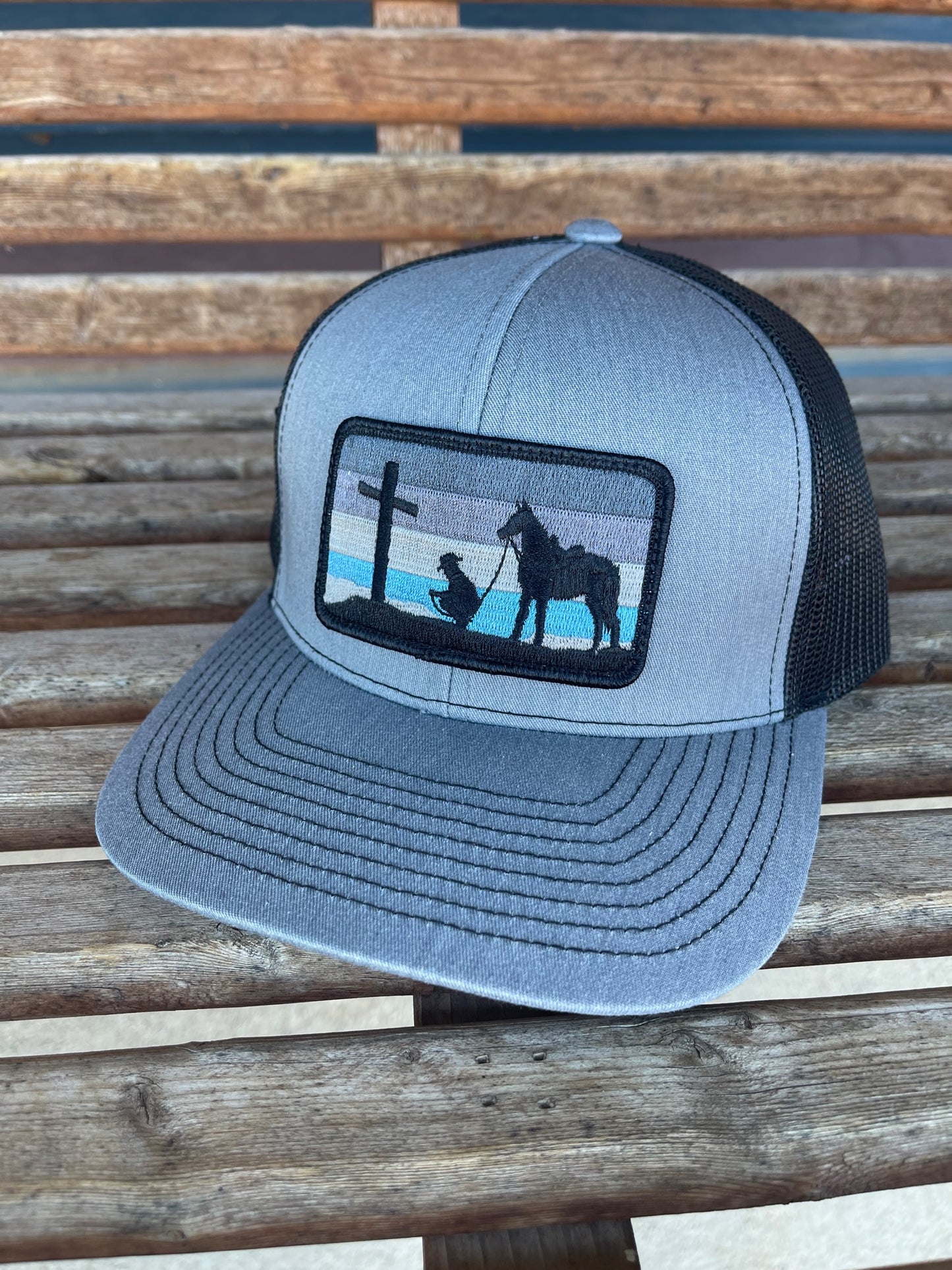 Blue Cowboy Cross Cap
