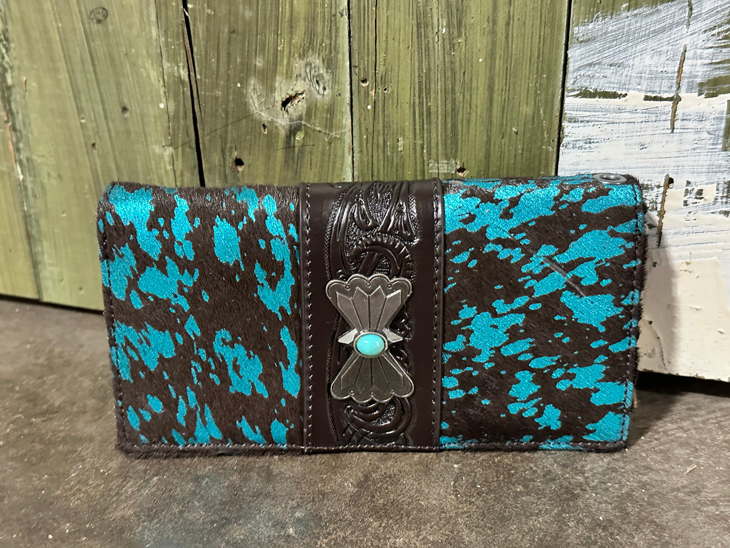 Wrangler Metallic Teal Wallet