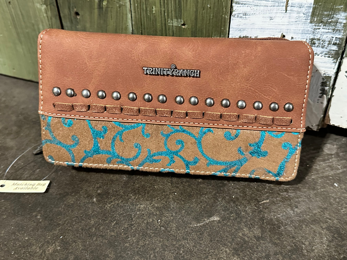 Trinity Ranch Brown w/ Teal Metallic