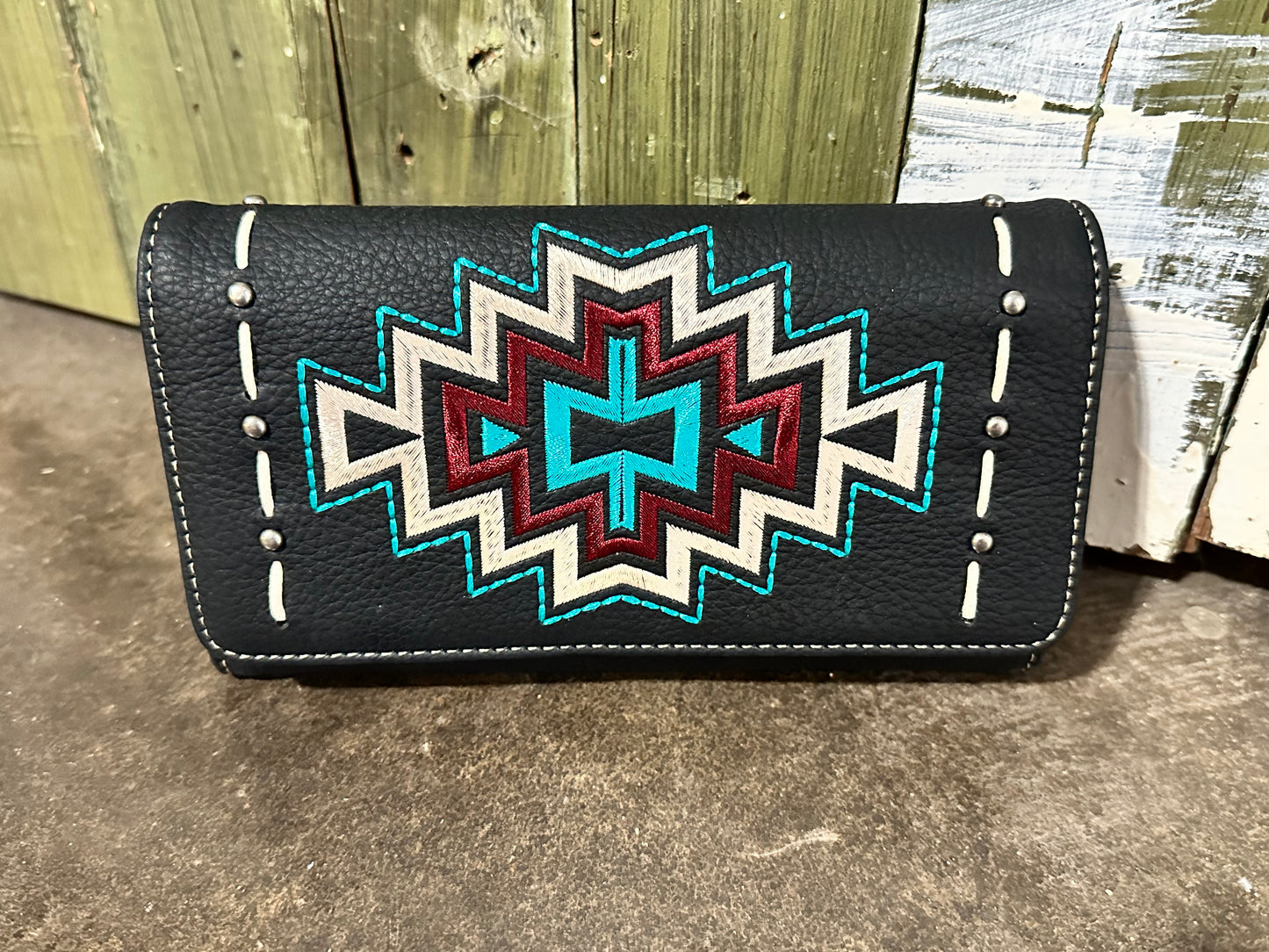 Montana West Black Tribal Wallet