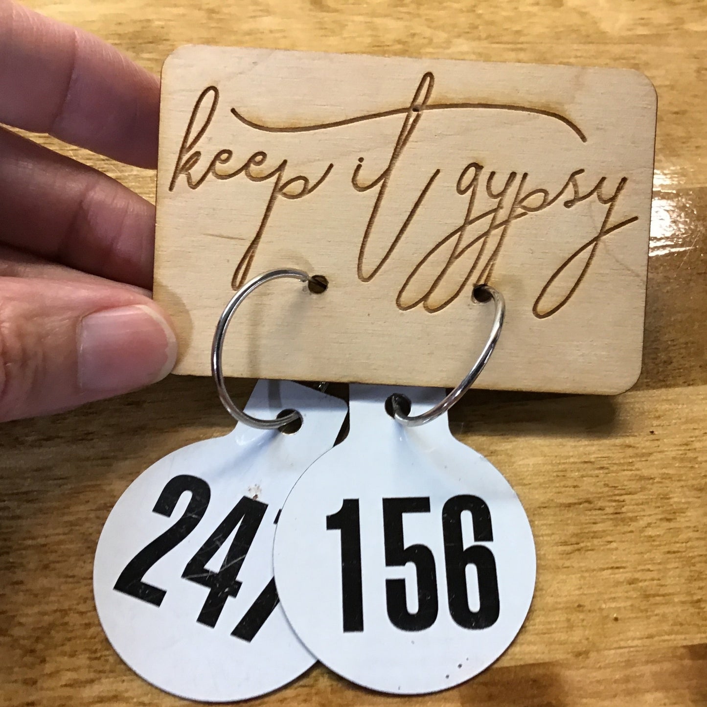 Number Tag Earrings