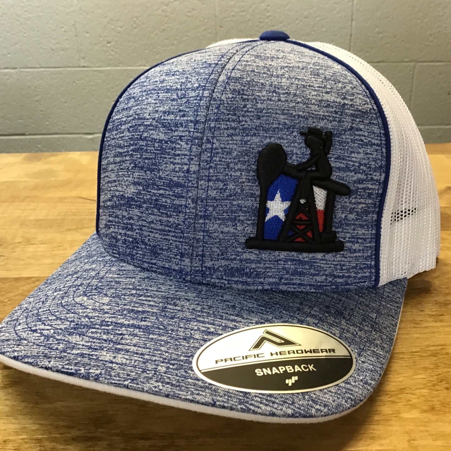 Ten Star Blue Heather/White PJ Cowboy Cap