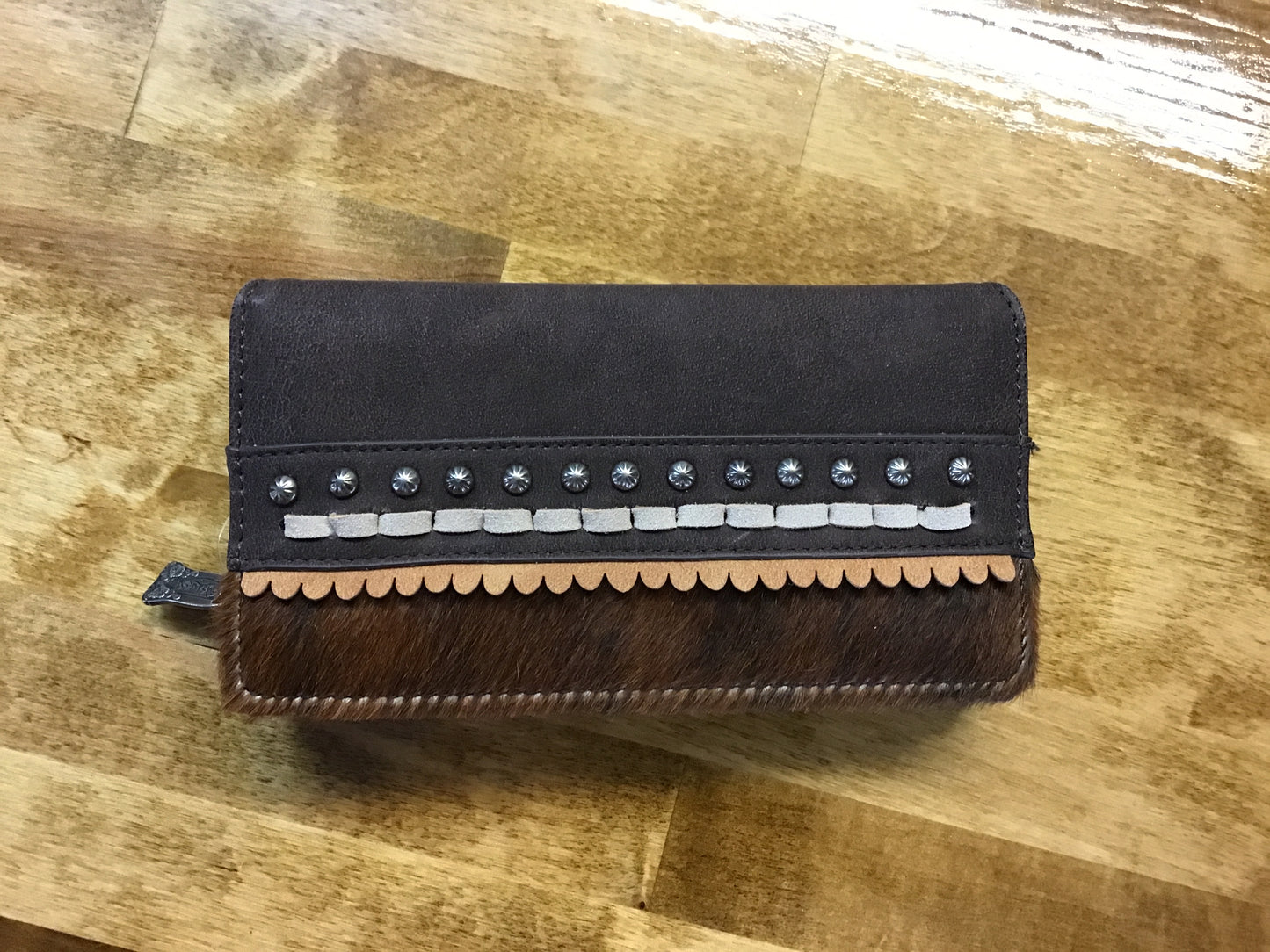 Trinity Ranch Brown Leather Wallet TR 120-W010CF