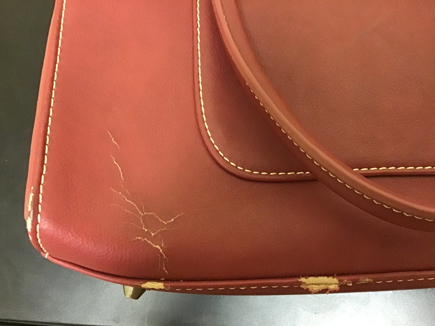 Trinity Ranch Red Tooled Leather Purse