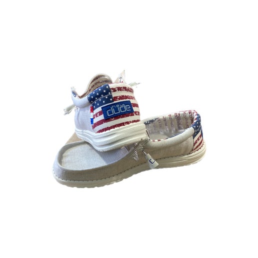 Hey Dude Wally Off White Patriotic