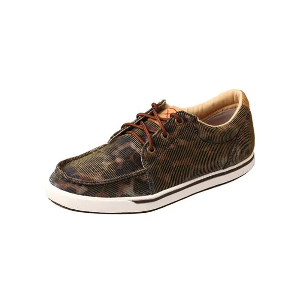TWISTED X WOMEN'S LEOPARD BROWN CASUAL SNEAKERS WCA0023