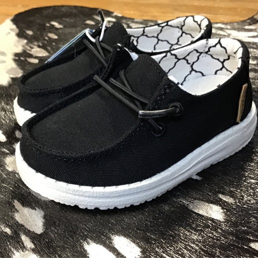 Hey Dude Wendy Toddler Linen Black
