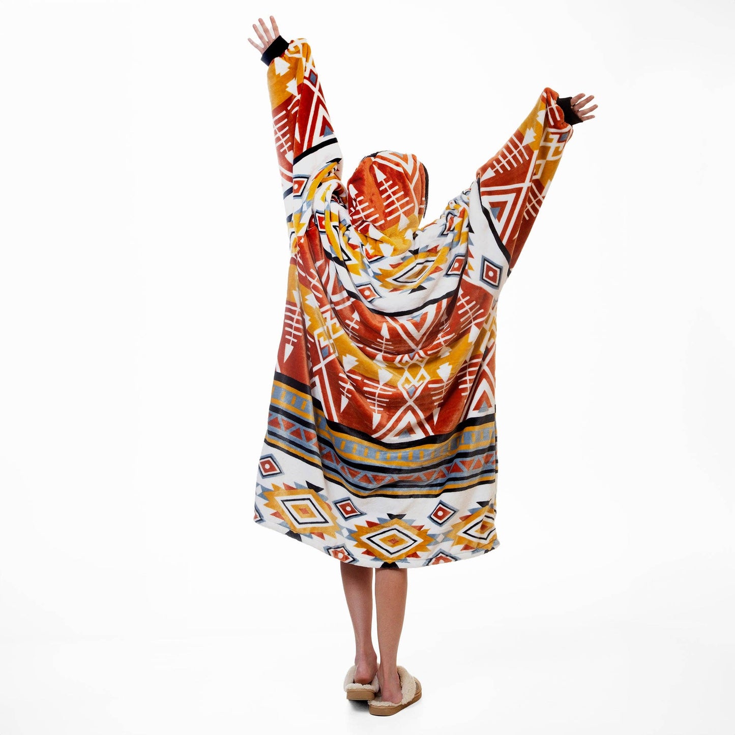 Arrowhead Earth Hooded Blanket