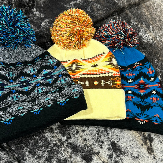 Nativo Pom Pom Beanie