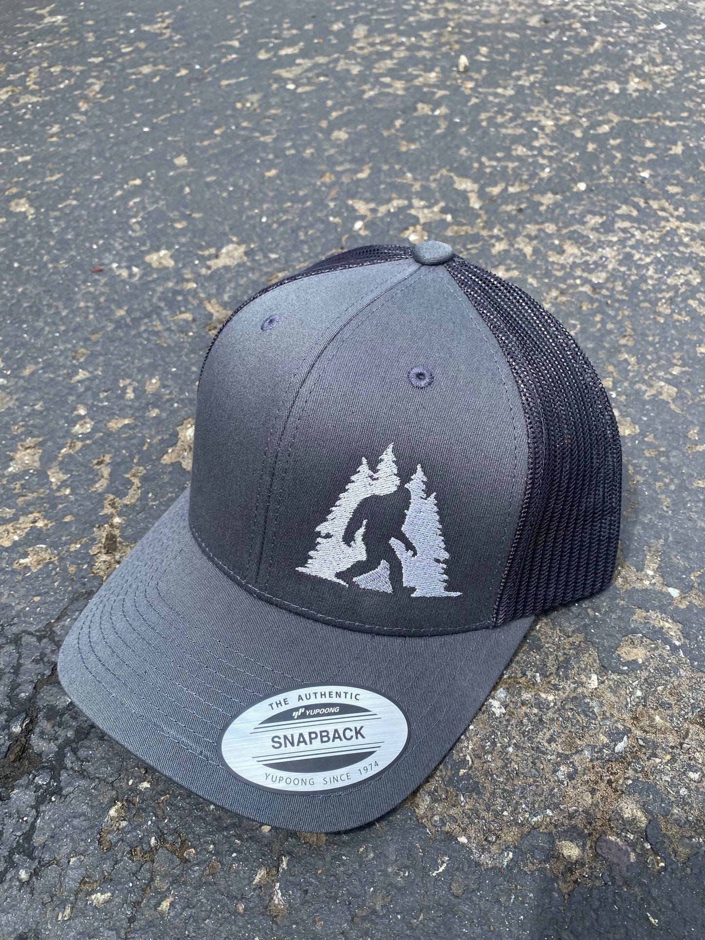 Sasquatch in Trees Trucker Hat