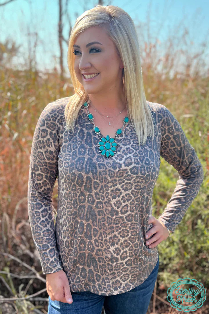 STERLING KREEK CHEETAH CHIC TOP