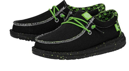 Hey Dude Wally Youth Batik Geo Black/Lime