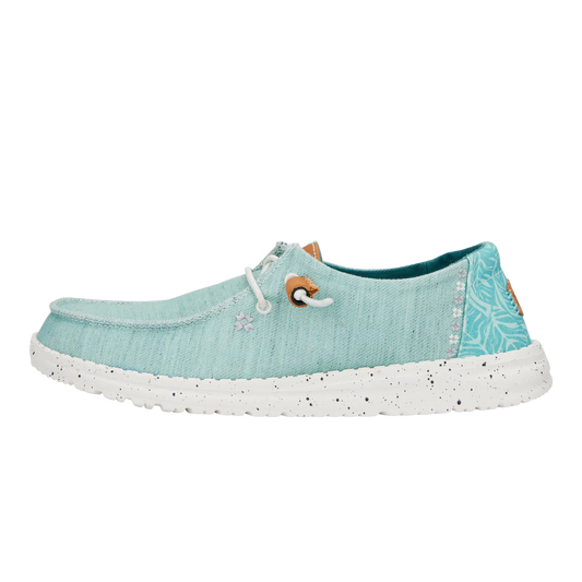 HEY DUDE WENDY HEATHERED SLUB TROPICAL BLUE