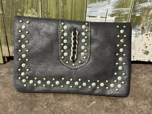 American Bling Black Clutch