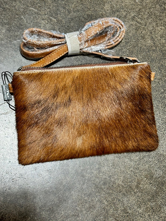 Montana West Hair on Hide Brown Crossbody