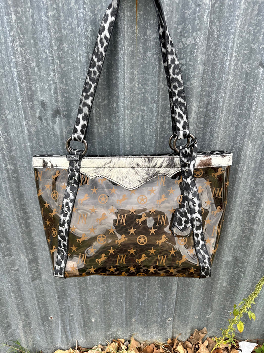 Montana West Clear Vinyl Handbag