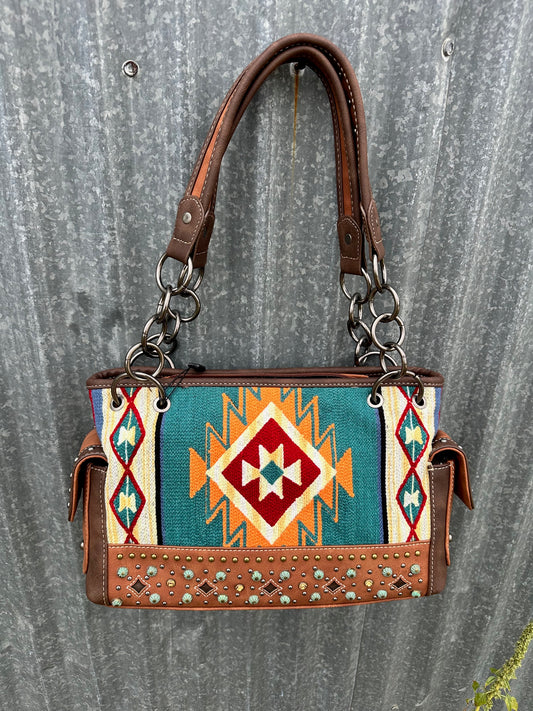 Montana West Saddle Blanket Pocket Handbag