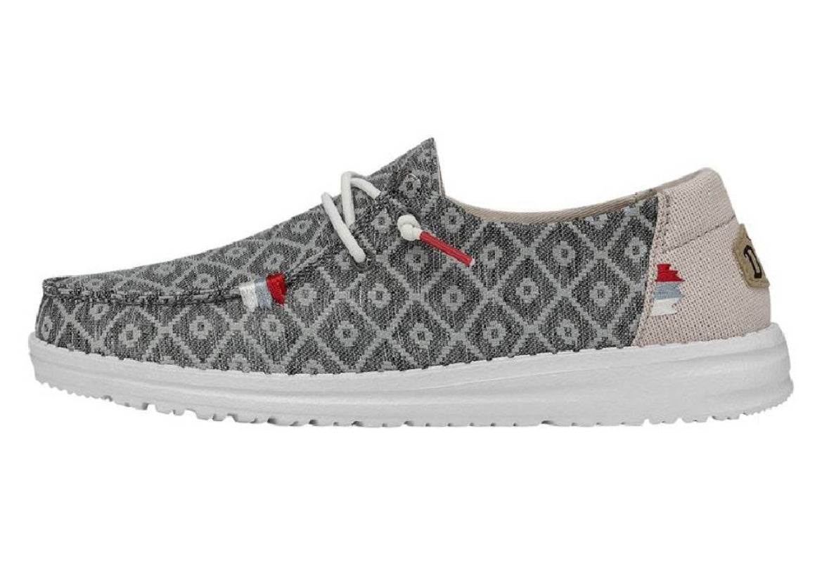 Hey Dude Wendy Boho Embroidery Dark Grey